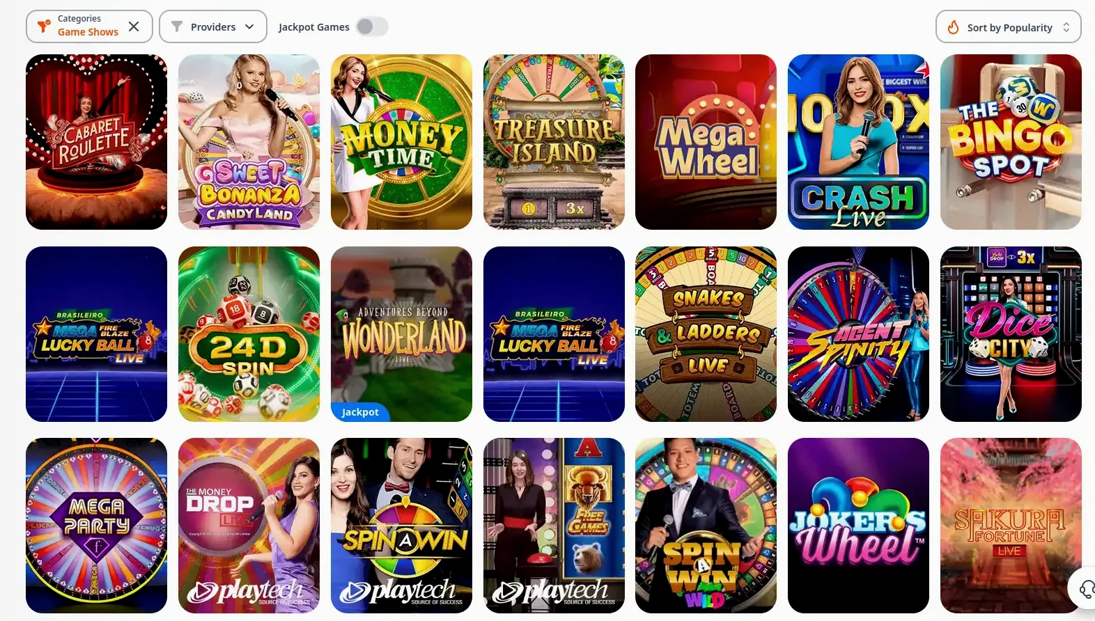 Viu Viu mobiel casino interface op smartphone met slots en live casino